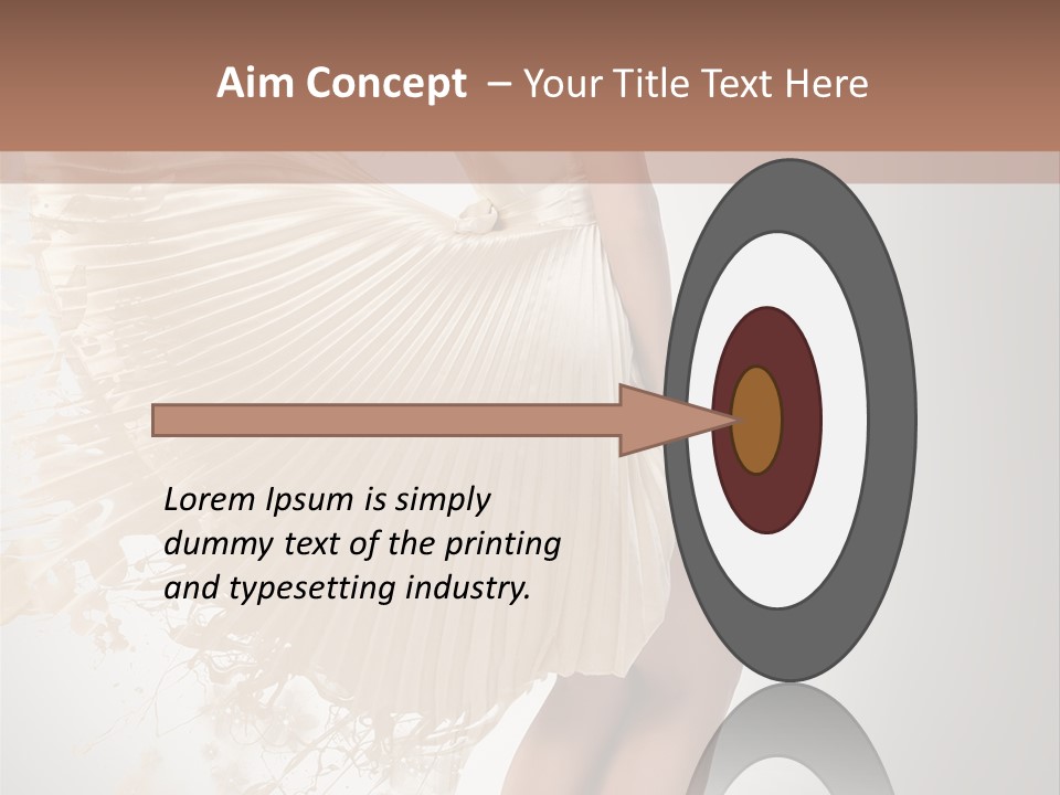 Dancing Beauty Isolated PowerPoint Template