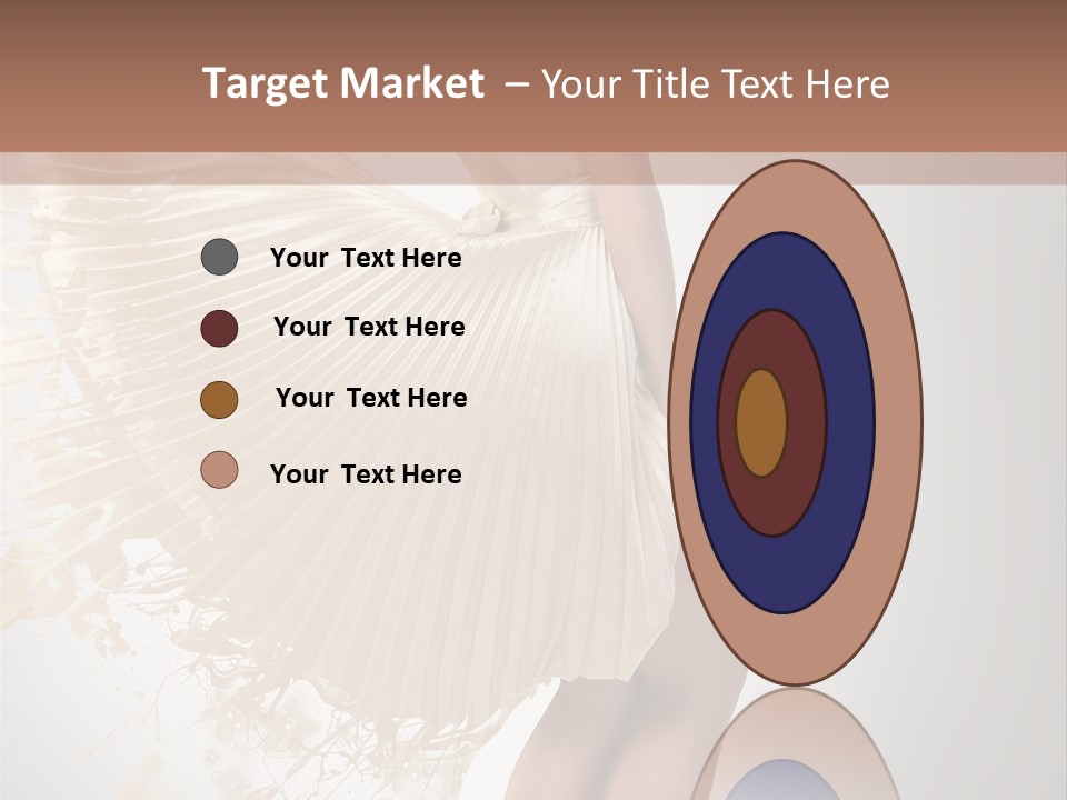 Dancing Beauty Isolated PowerPoint Template