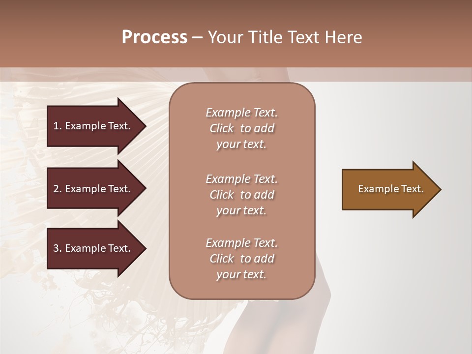 Dancing Beauty Isolated PowerPoint Template