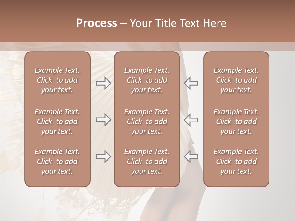 Dancing Beauty Isolated PowerPoint Template