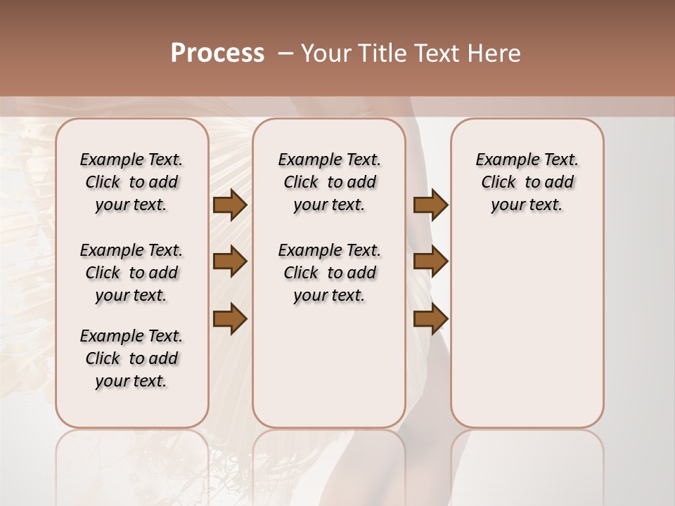 Dancing Beauty Isolated PowerPoint Template