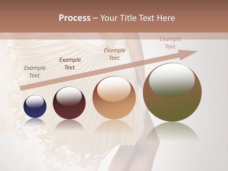 Dancing Beauty Isolated PowerPoint Template