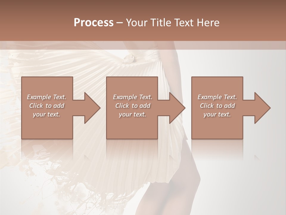 Dancing Beauty Isolated PowerPoint Template