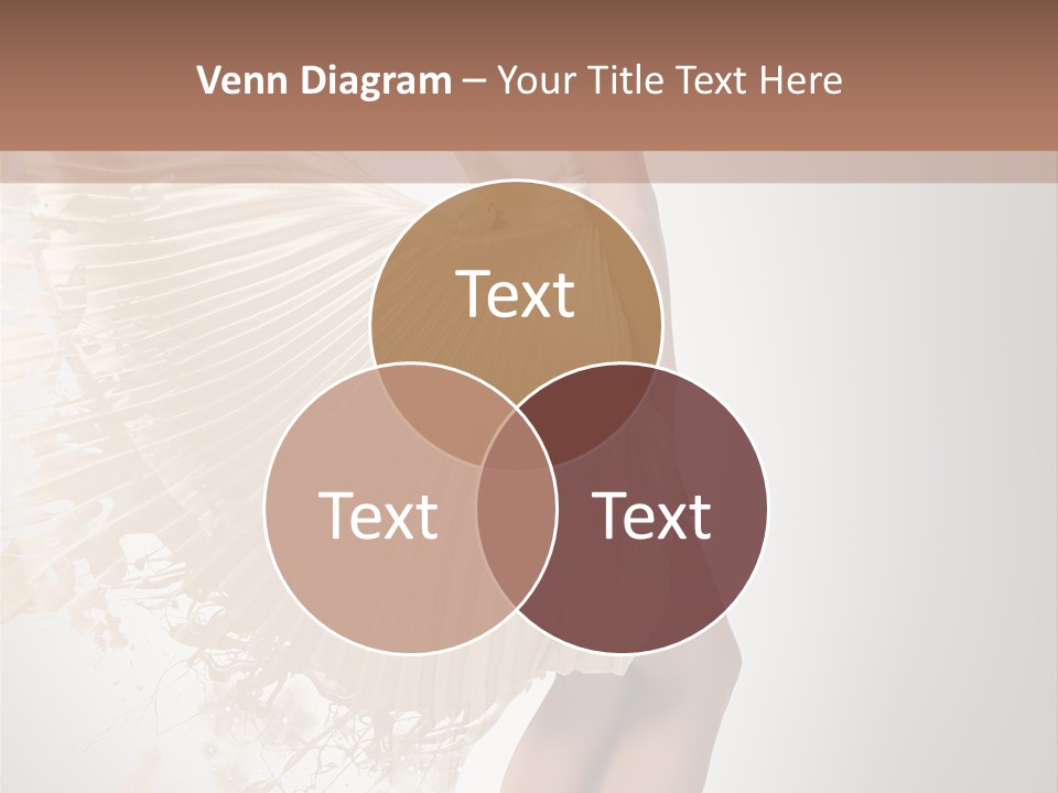 Dancing Beauty Isolated PowerPoint Template