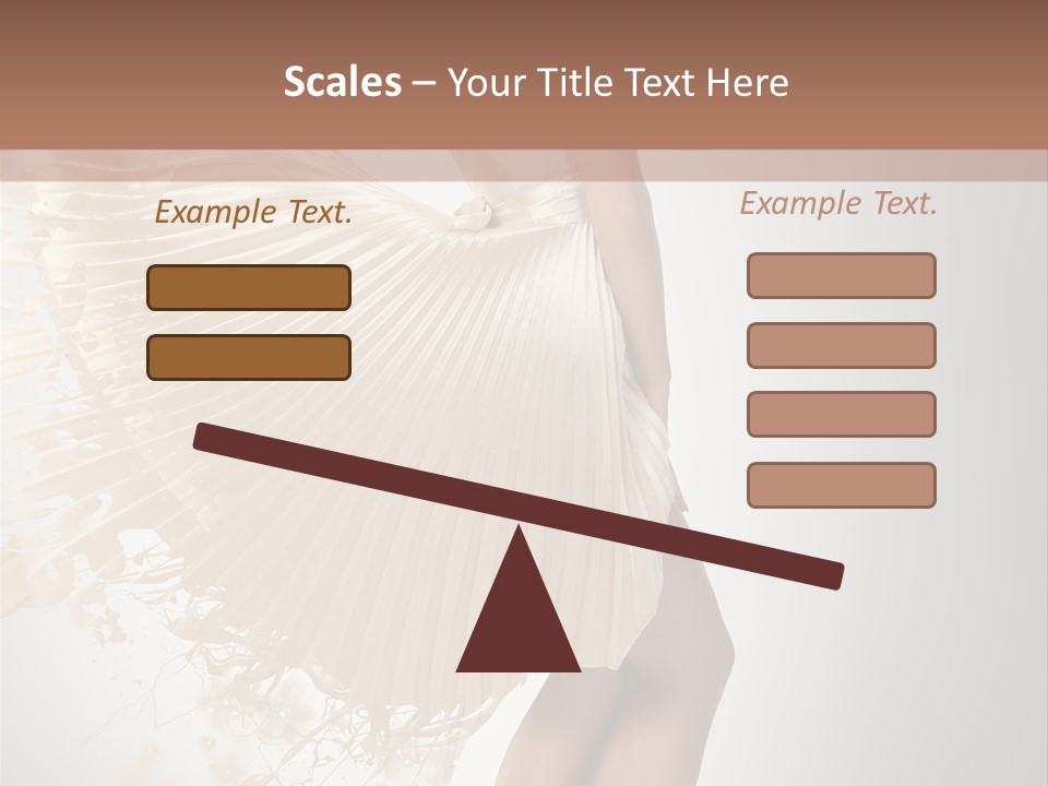 Dancing Beauty Isolated PowerPoint Template