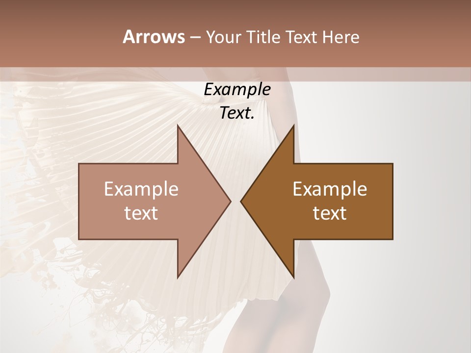 Dancing Beauty Isolated PowerPoint Template