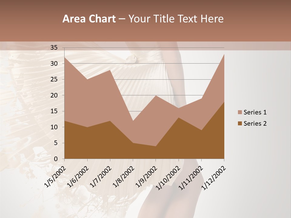 Dancing Beauty Isolated PowerPoint Template