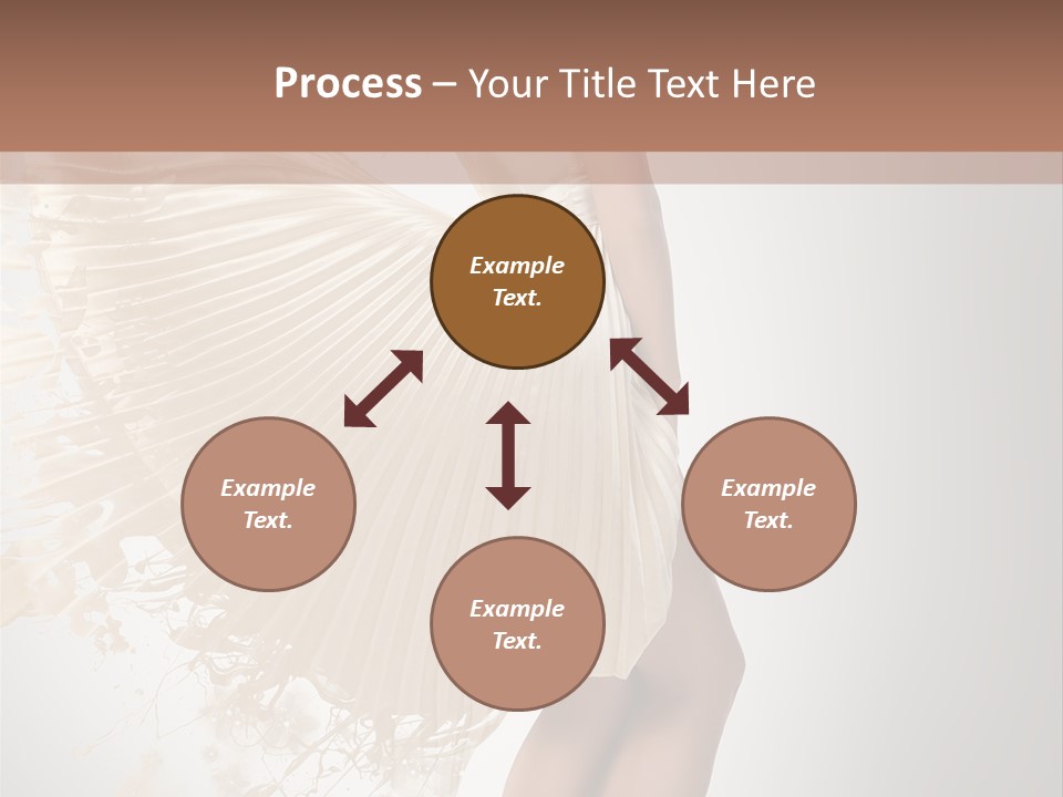 Dancing Beauty Isolated PowerPoint Template