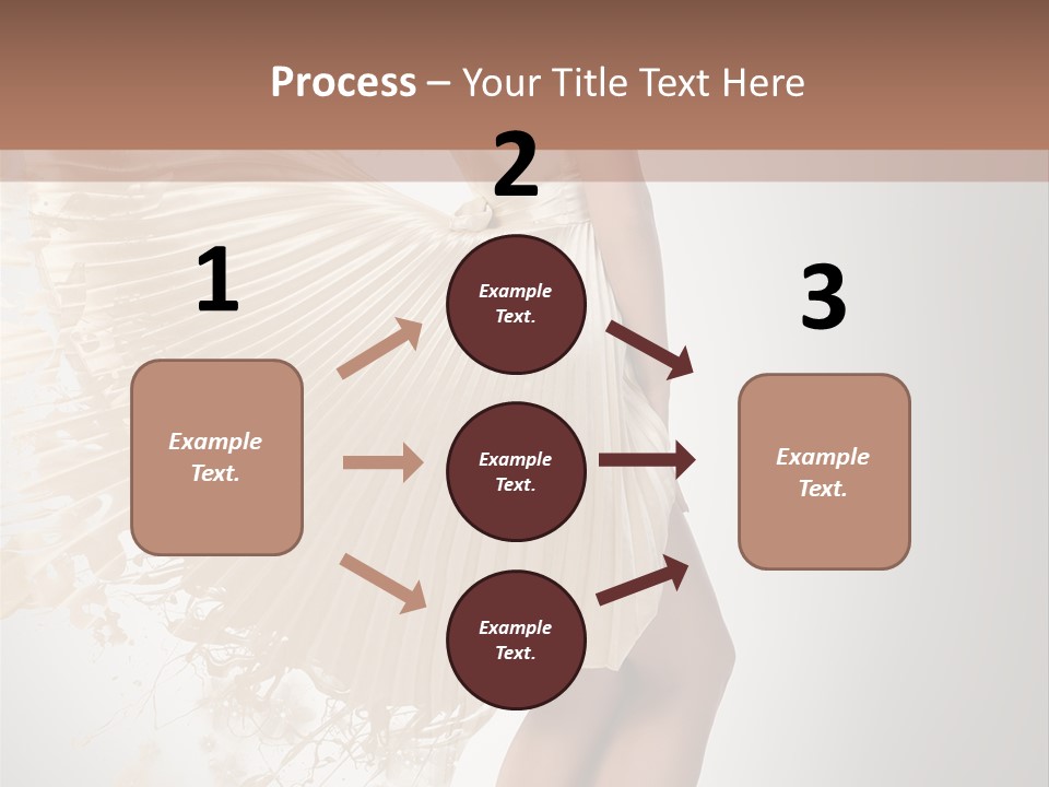 Dancing Beauty Isolated PowerPoint Template