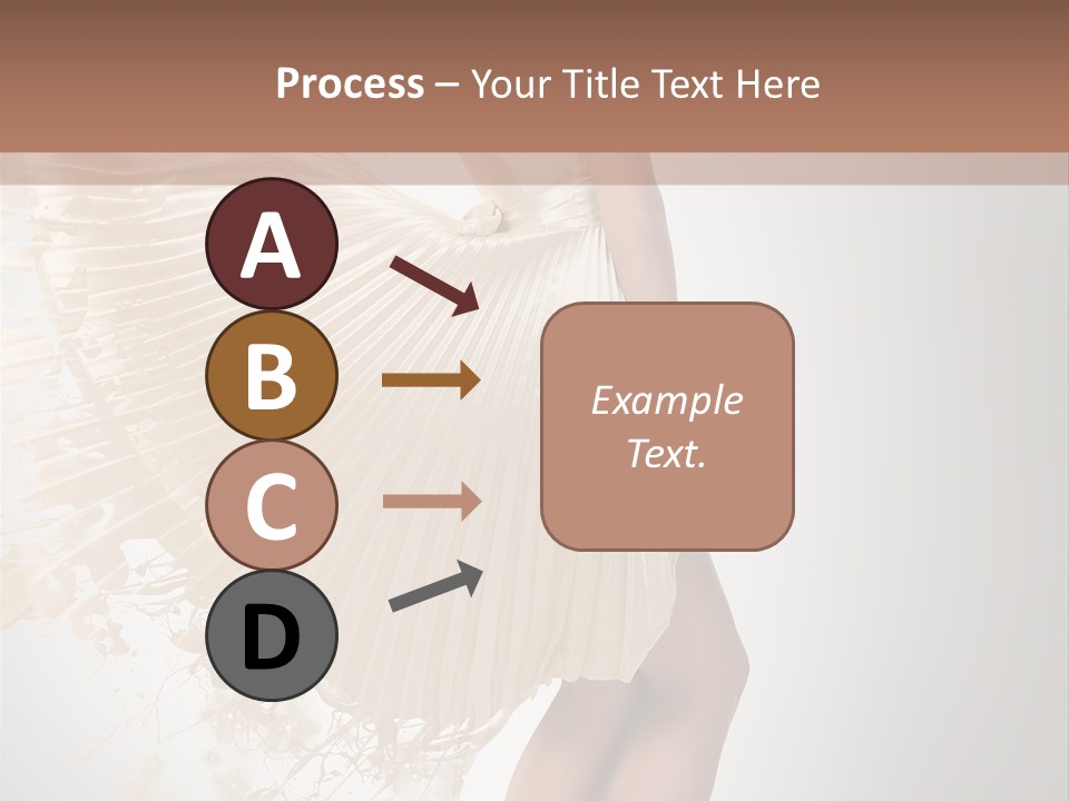 Dancing Beauty Isolated PowerPoint Template
