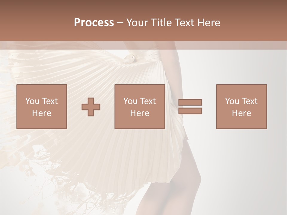 Dancing Beauty Isolated PowerPoint Template