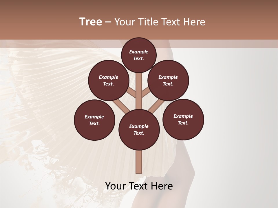 Dancing Beauty Isolated PowerPoint Template