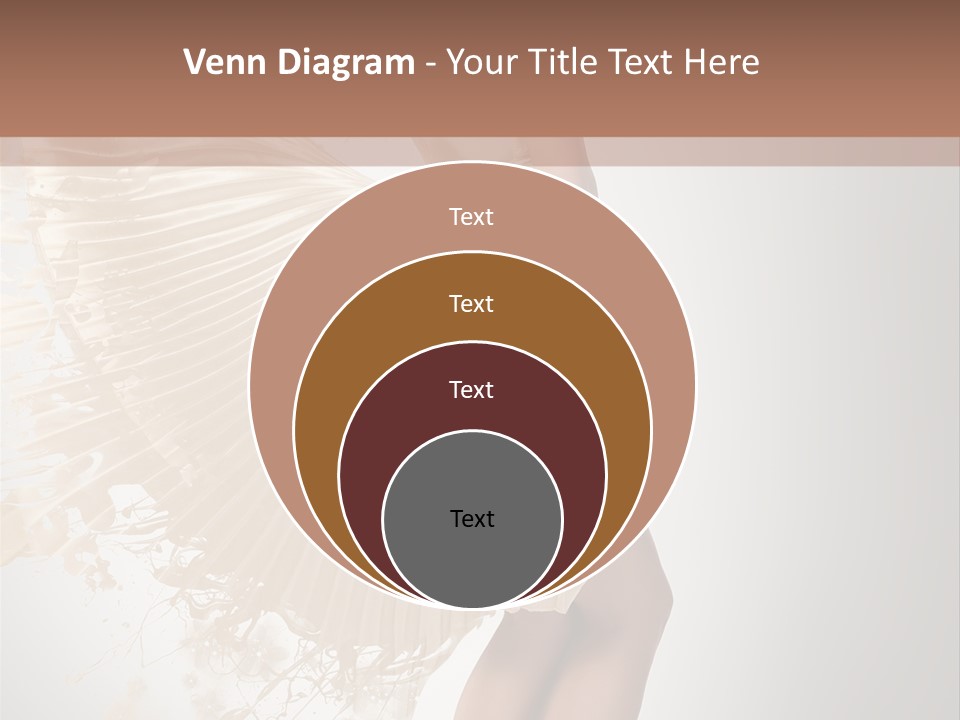 Dancing Beauty Isolated PowerPoint Template