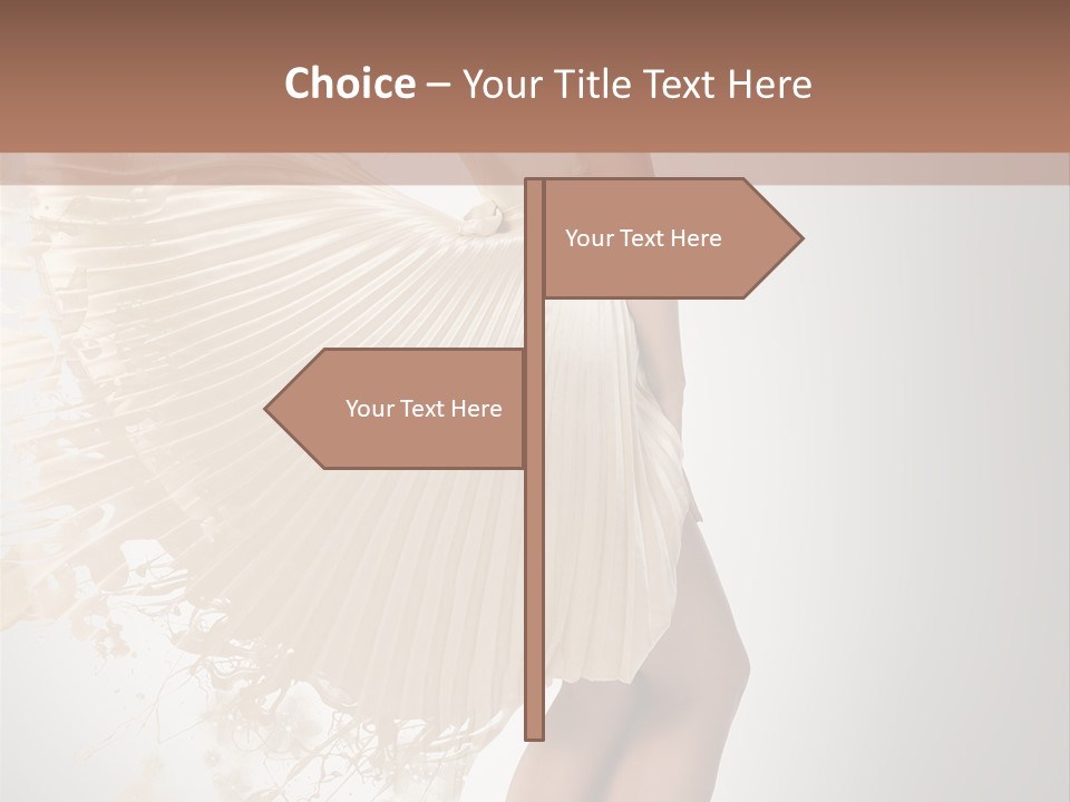 Dancing Beauty Isolated PowerPoint Template