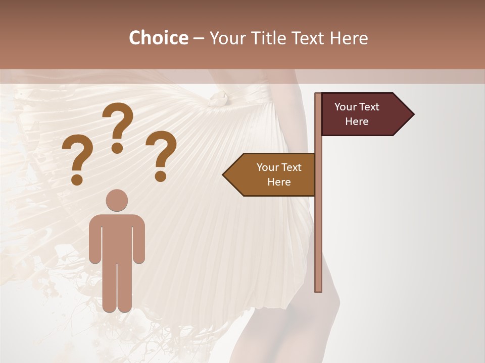 Dancing Beauty Isolated PowerPoint Template