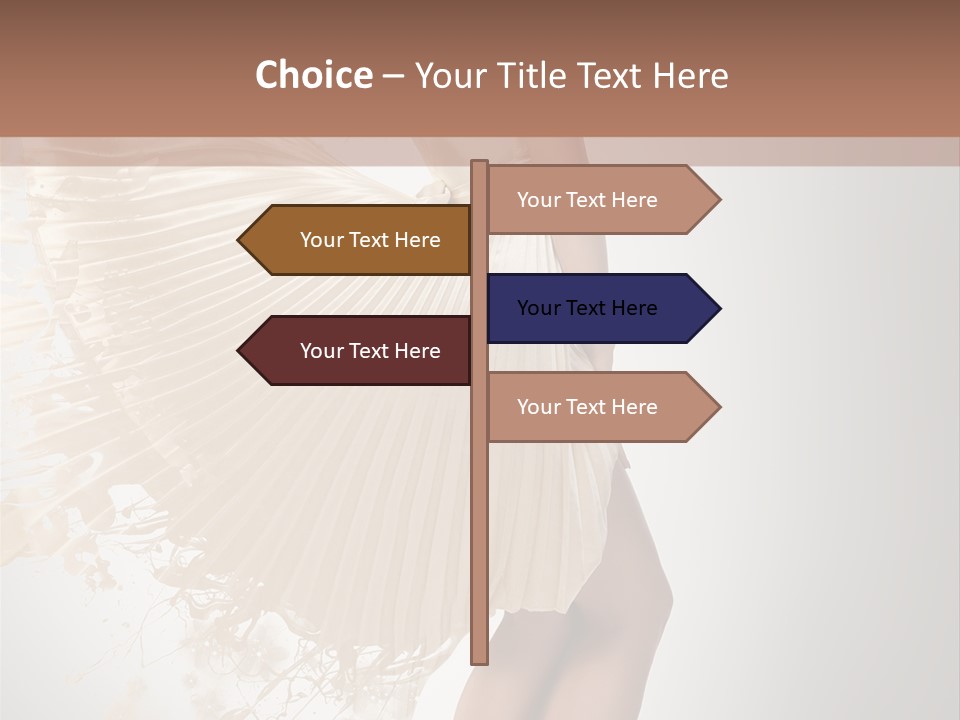 Dancing Beauty Isolated PowerPoint Template