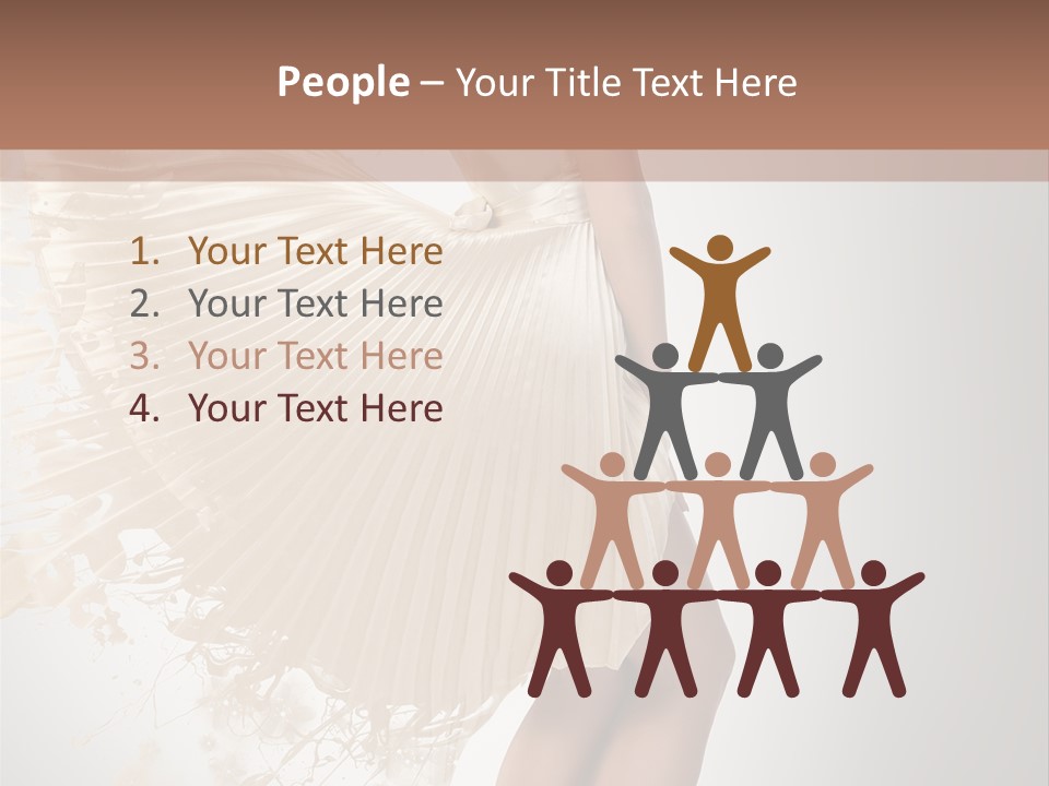 Dancing Beauty Isolated PowerPoint Template