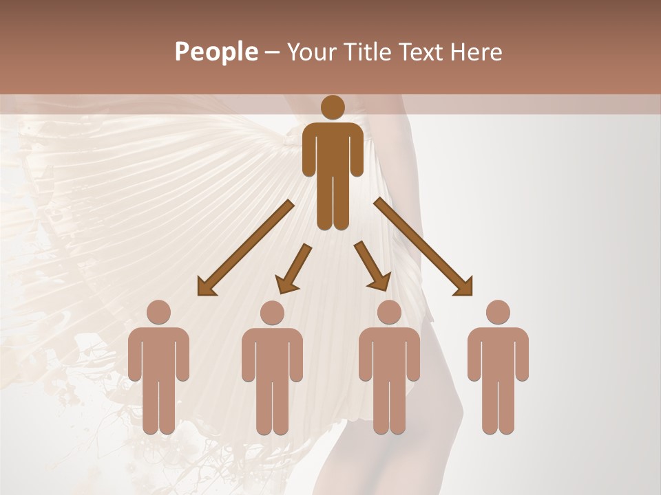 Dancing Beauty Isolated PowerPoint Template