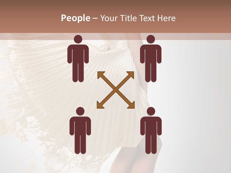 Dancing Beauty Isolated PowerPoint Template