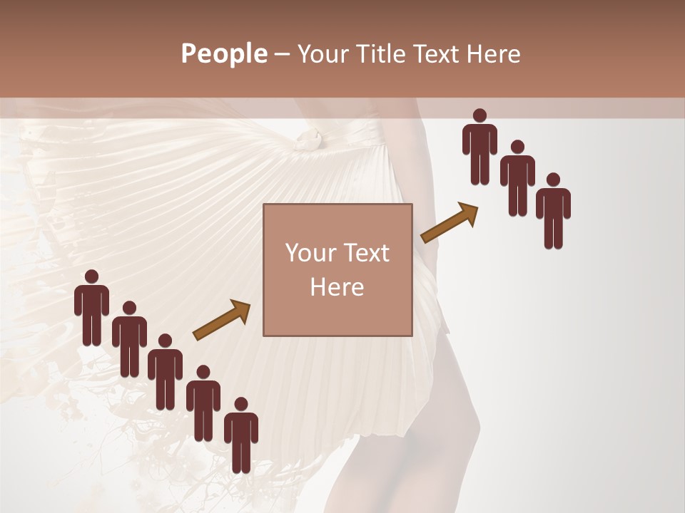 Dancing Beauty Isolated PowerPoint Template