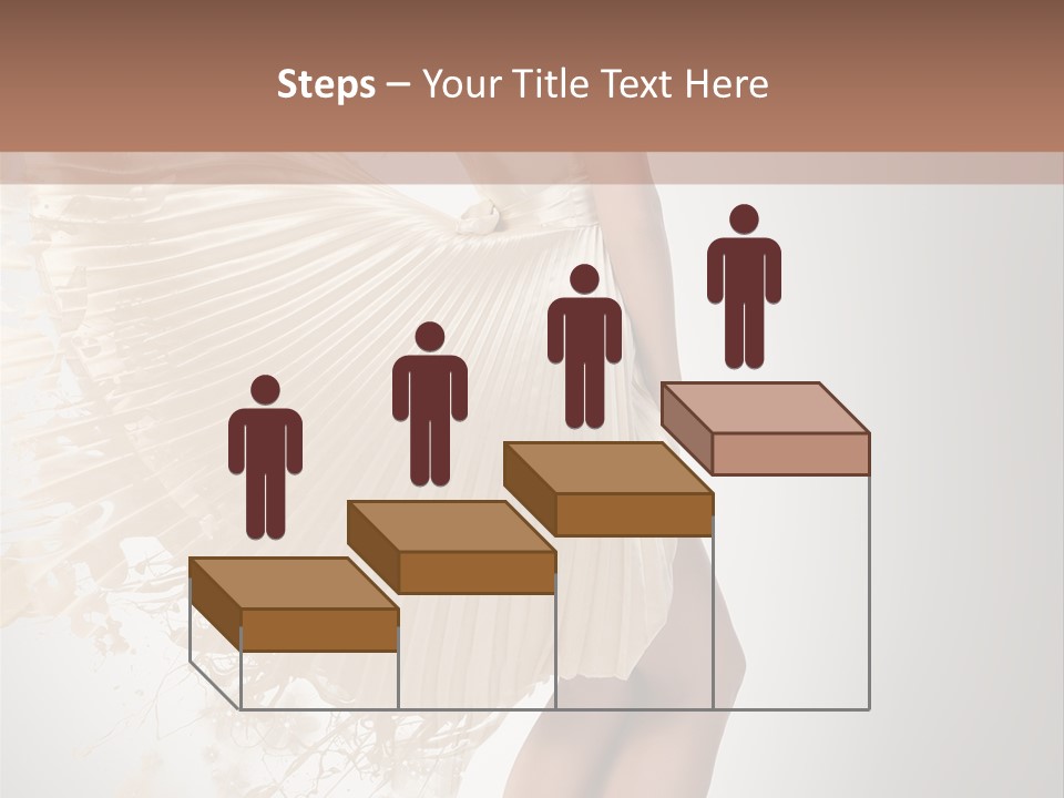 Dancing Beauty Isolated PowerPoint Template