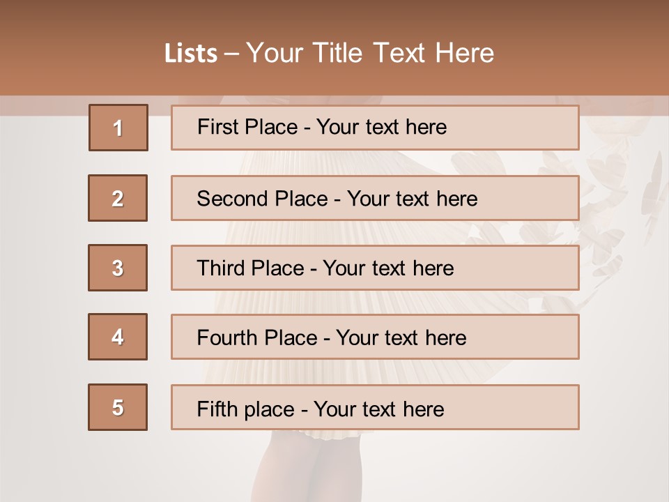 Make Up Looking Lady PowerPoint Template
