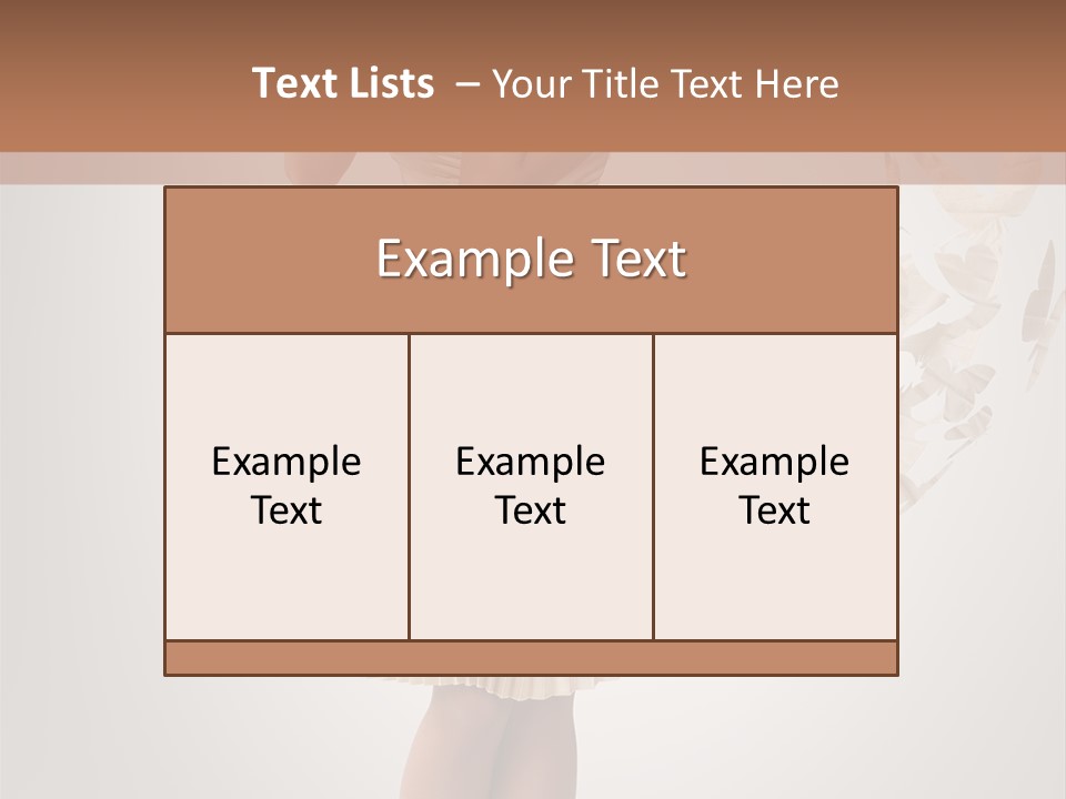 Make Up Looking Lady PowerPoint Template