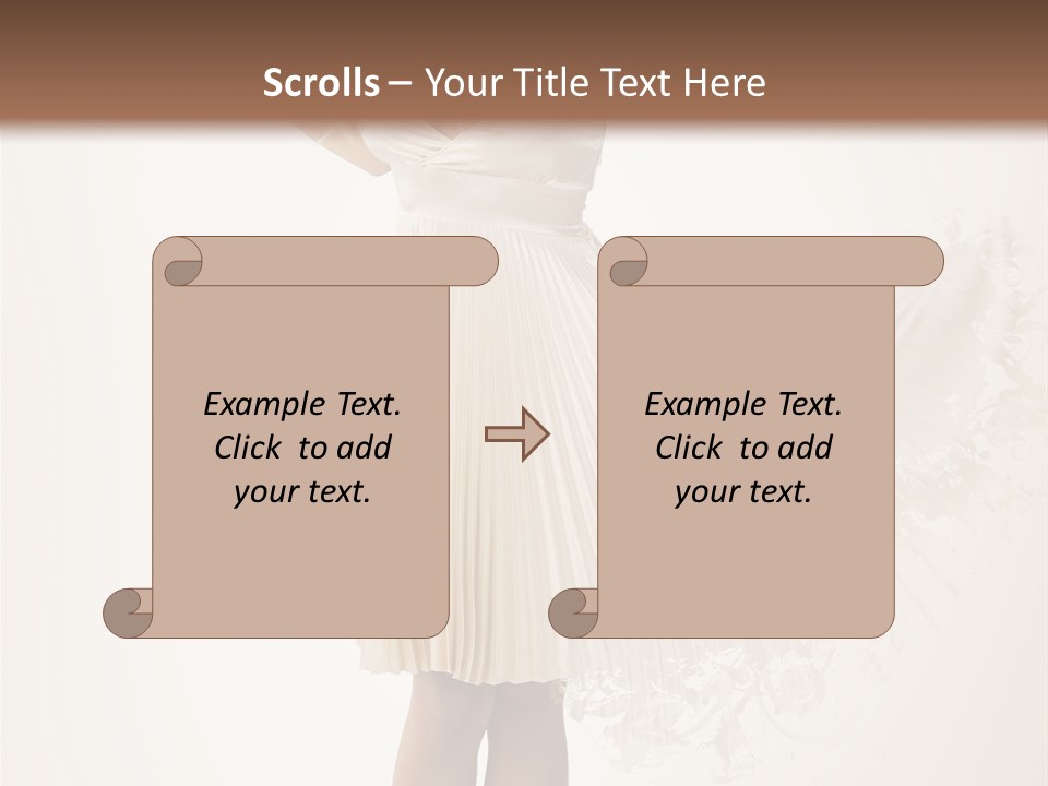 Attractive White Black PowerPoint Template