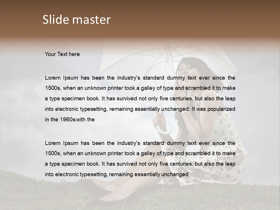 Woman Natural Female PowerPoint Template