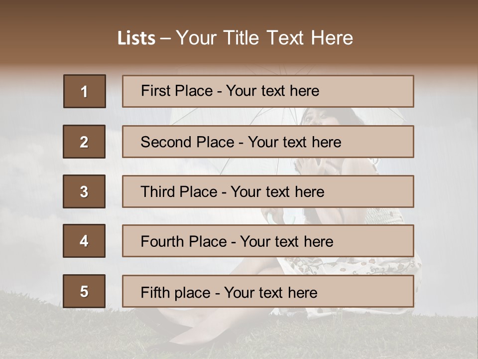 Woman Natural Female PowerPoint Template