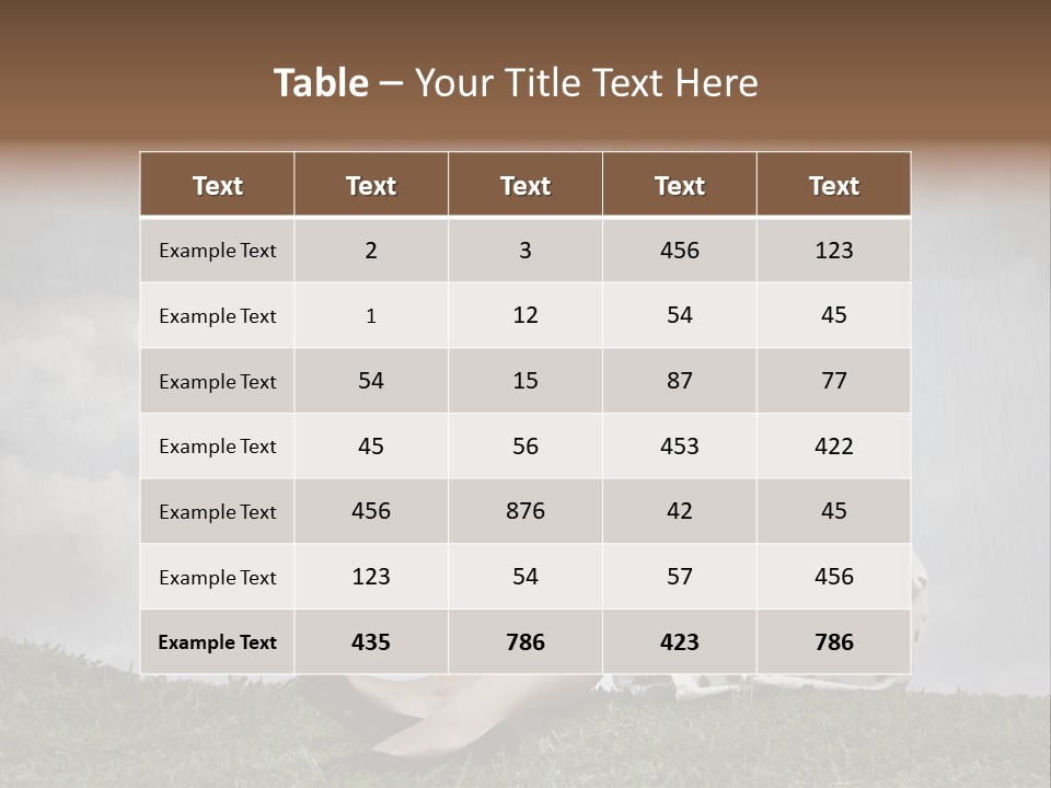 Woman Natural Female PowerPoint Template