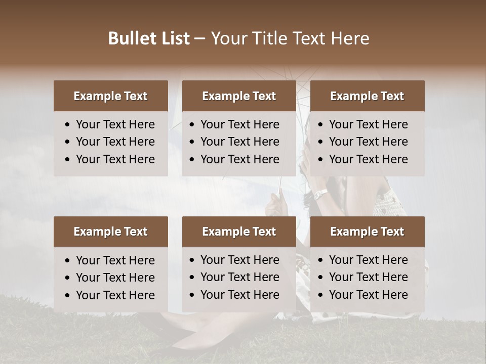 Woman Natural Female PowerPoint Template