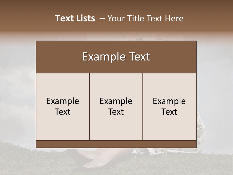 Woman Natural Female PowerPoint Template