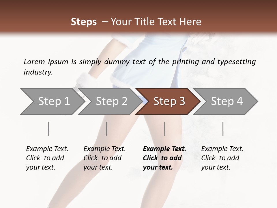 Outdoor Woman Hood PowerPoint Template