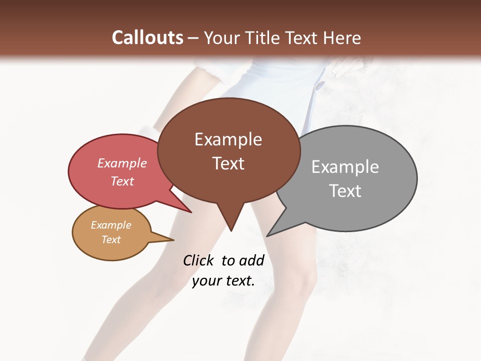 Outdoor Woman Hood PowerPoint Template