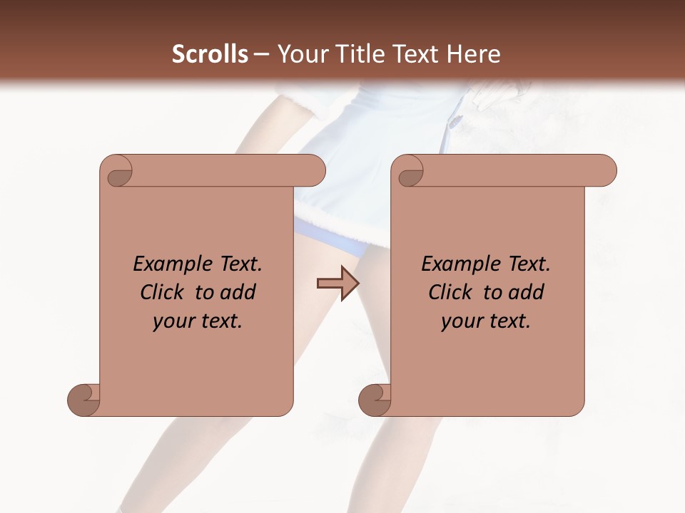 Outdoor Woman Hood PowerPoint Template