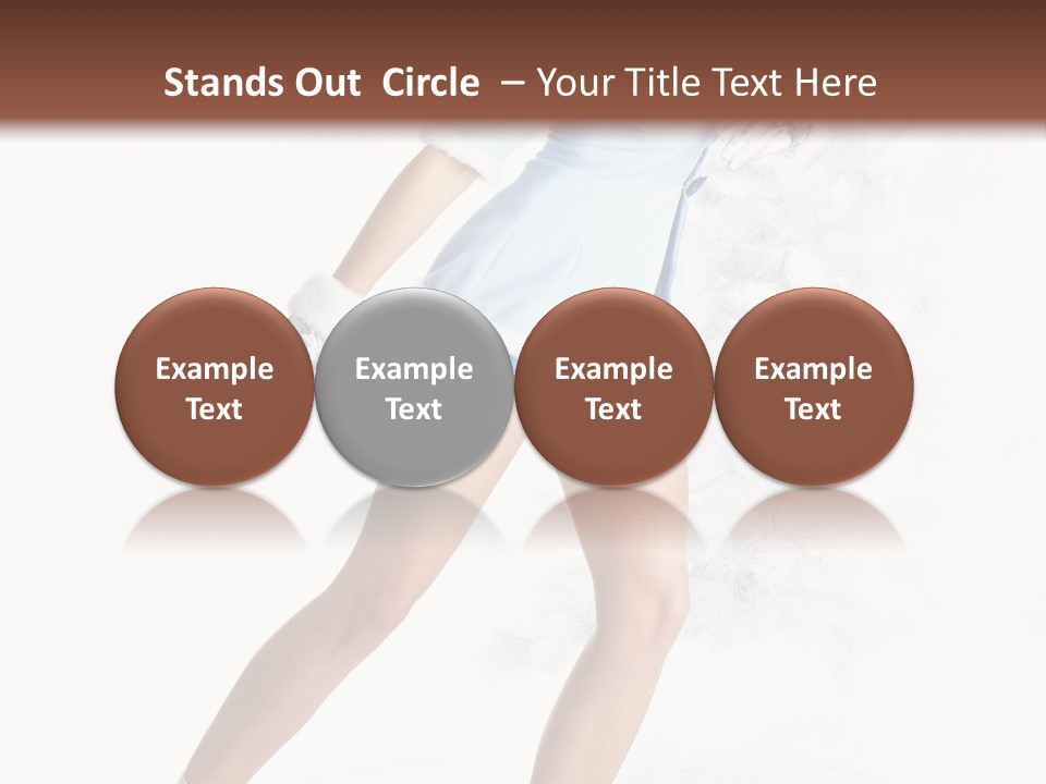 Outdoor Woman Hood PowerPoint Template