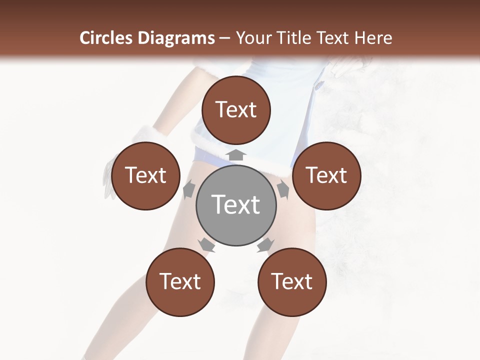 Outdoor Woman Hood PowerPoint Template