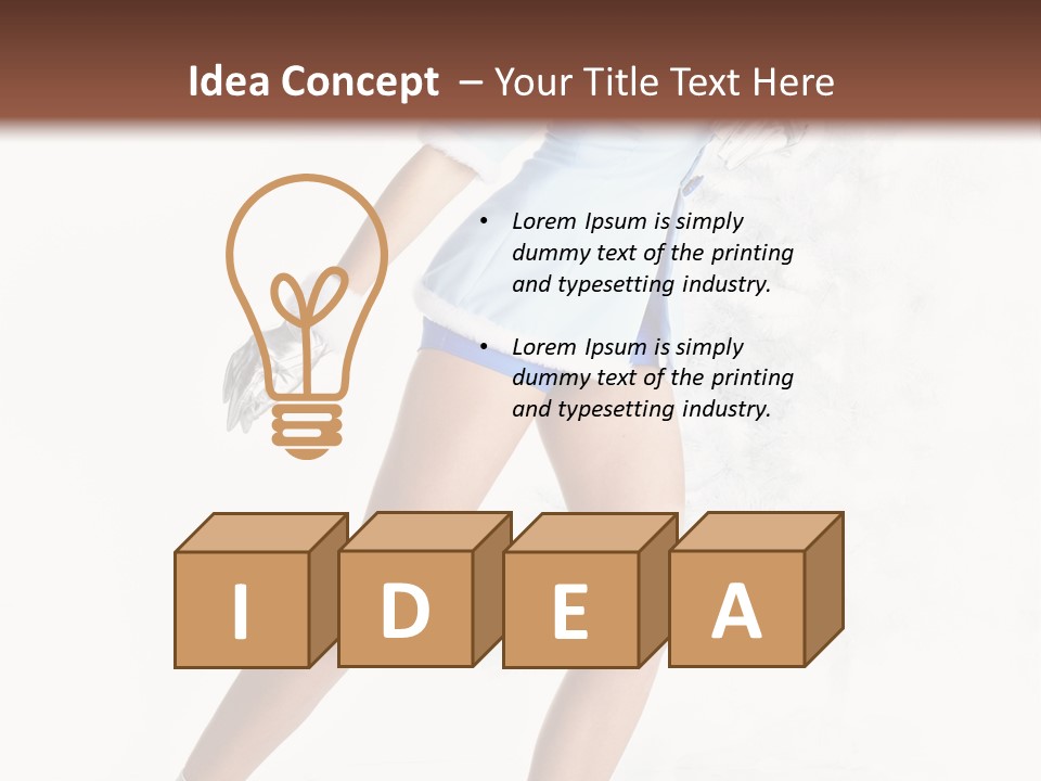 Outdoor Woman Hood PowerPoint Template