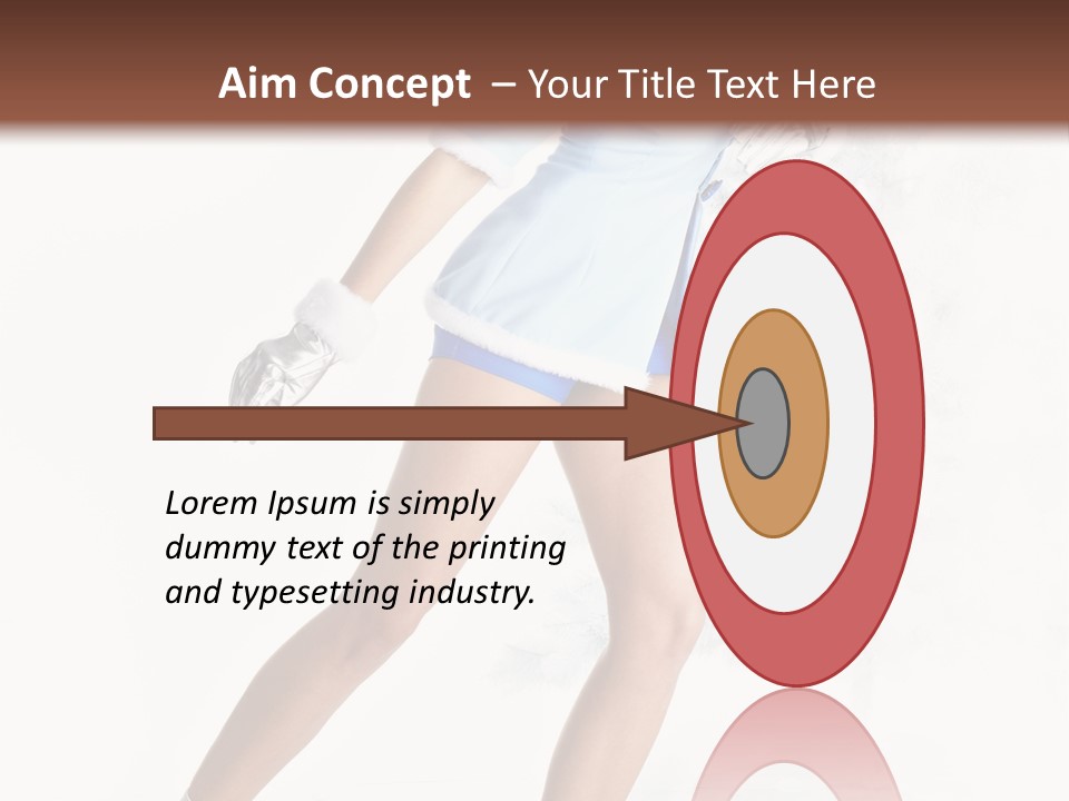 Outdoor Woman Hood PowerPoint Template