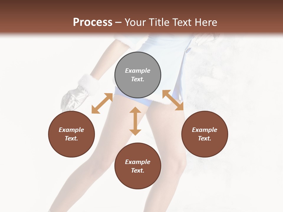 Outdoor Woman Hood PowerPoint Template