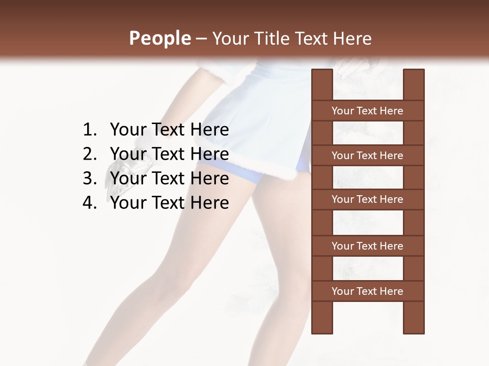 Outdoor Woman Hood PowerPoint Template