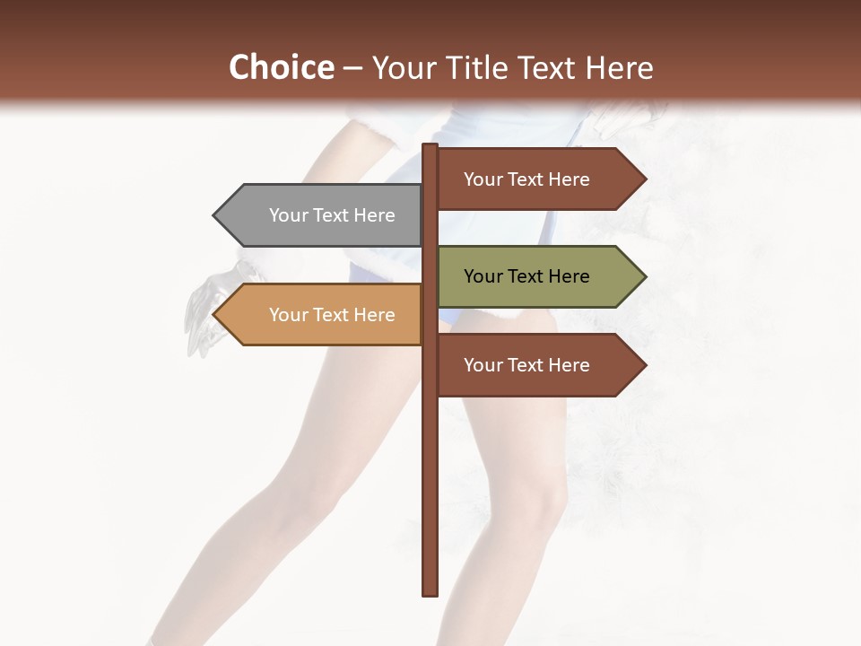 Outdoor Woman Hood PowerPoint Template