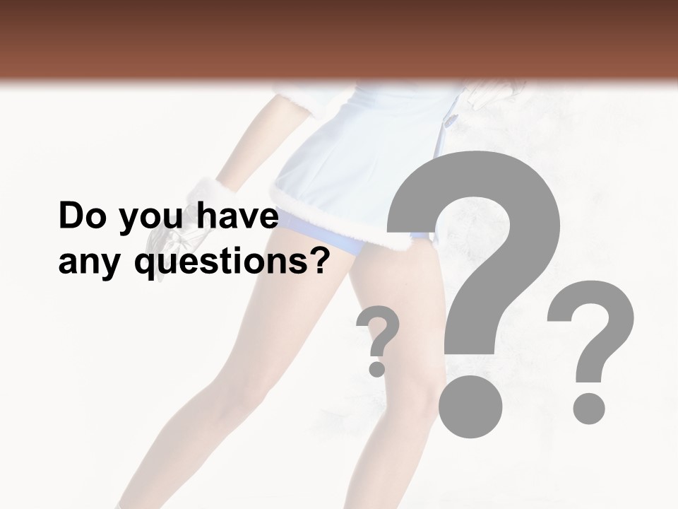 Outdoor Woman Hood PowerPoint Template