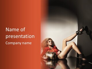 Lady Model Figure PowerPoint Template