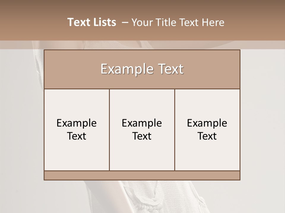 Bare Beauty Lady PowerPoint Template