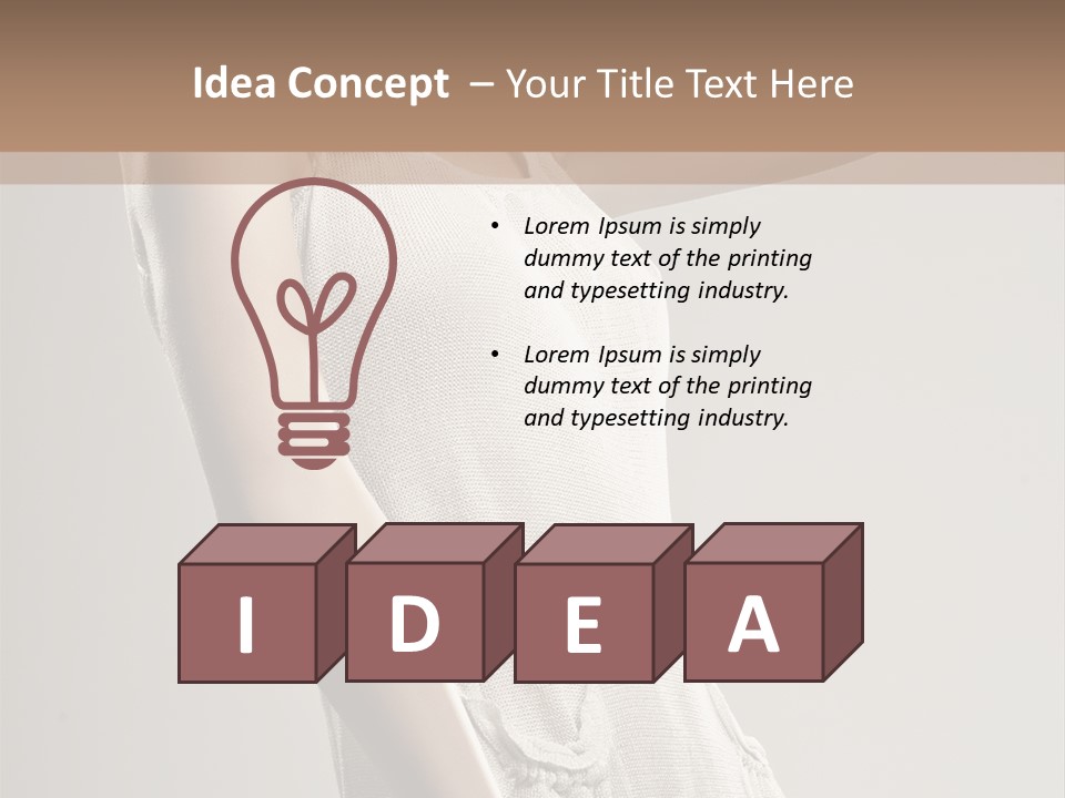 Bare Beauty Lady PowerPoint Template