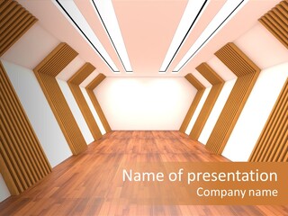 Wall Modern Render PowerPoint Template