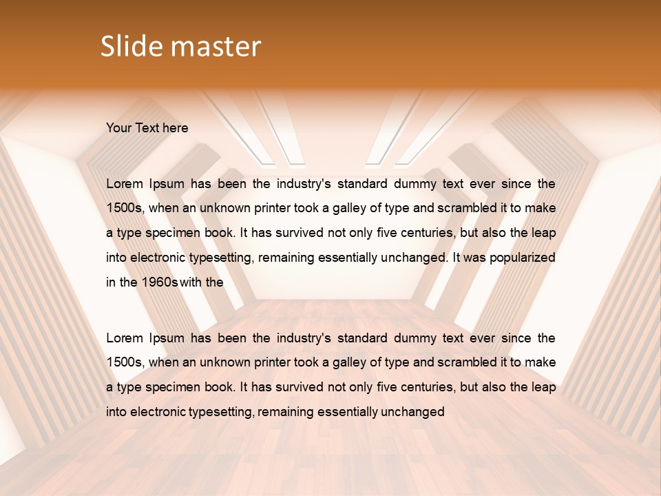 Wall Modern Render PowerPoint Template