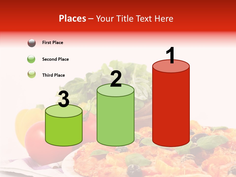 Isolated Olive Sausage PowerPoint Template